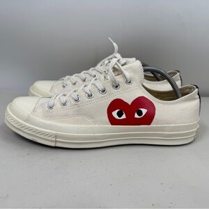 Converse Comme des Garçons Play x Chuck 70 2015 Low Milk Men’s Size 11